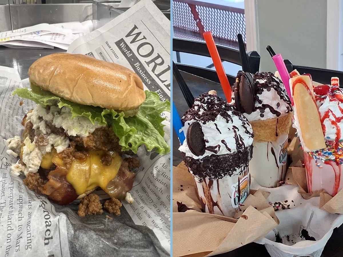 Burgers, Ice Cream, Milkshakes